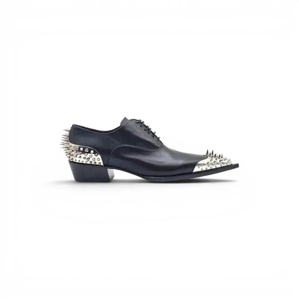 Christian Louboutin Cheliviss Meteor Leather Oxford Shoes EU 42.5 US 9.5 $2695